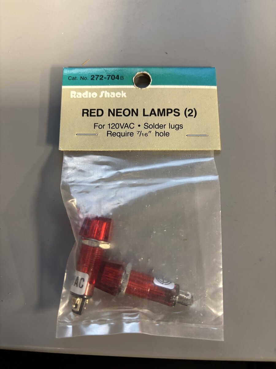Radio Shack 272-704B Red Neon Lamps (Bag of 2)