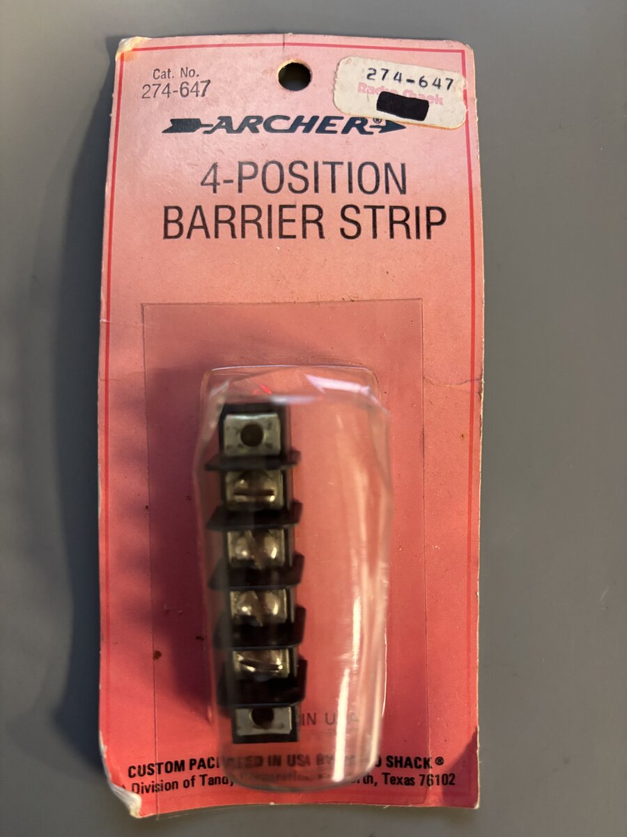 Archer 274-647 4-Position Barrier Strip