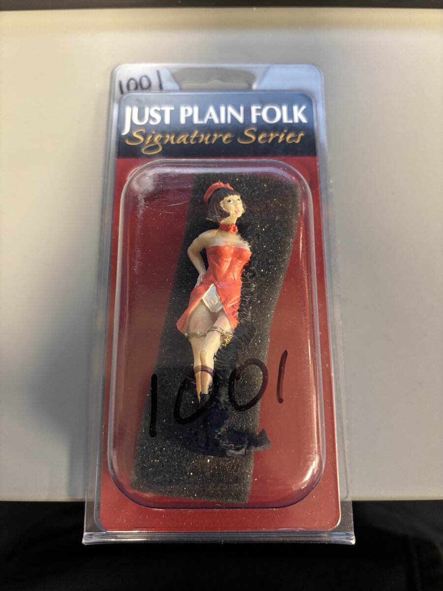Just Plain Folk 1001 G Scale Train Figure Saloon Lady In A Short Dress