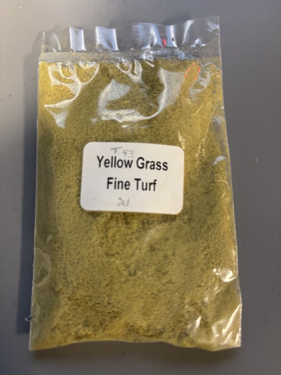 Woodland Scenics T43 Yellow Grass Fine Turf