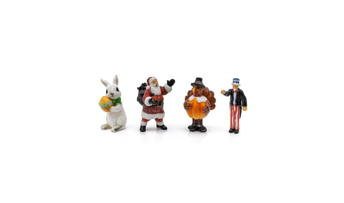 Woodland Scenics A2868 HO Holiday Figures (Set of 4)