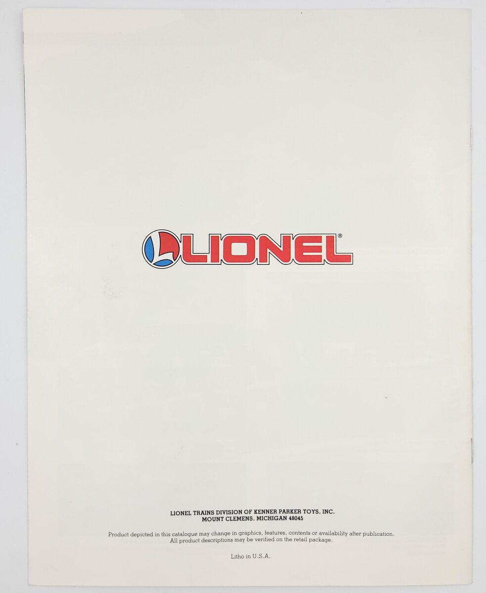 Lionel 1986-A Lionel 1984 Collector Series Electric Train Catalog