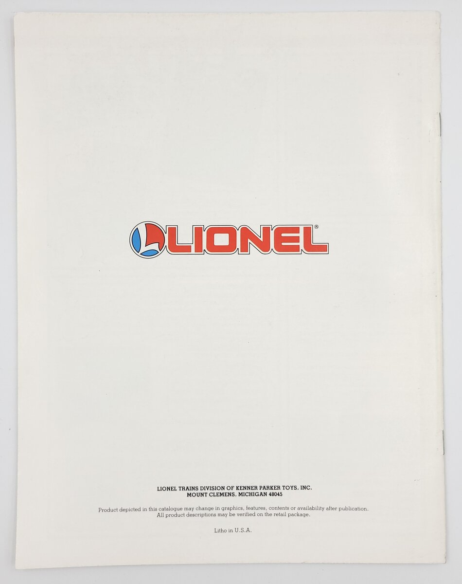Lionel 1986-A Lionel 1984 Collector Series Electric Train Catalog