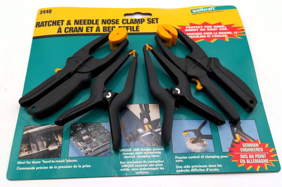 Wolfcraft 3440 Ratchet & Needle Nose Clamp Set