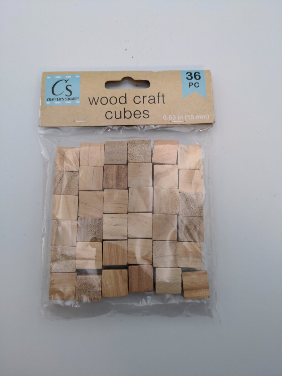 Greenbrier International 167161 Wood Craft Cubes