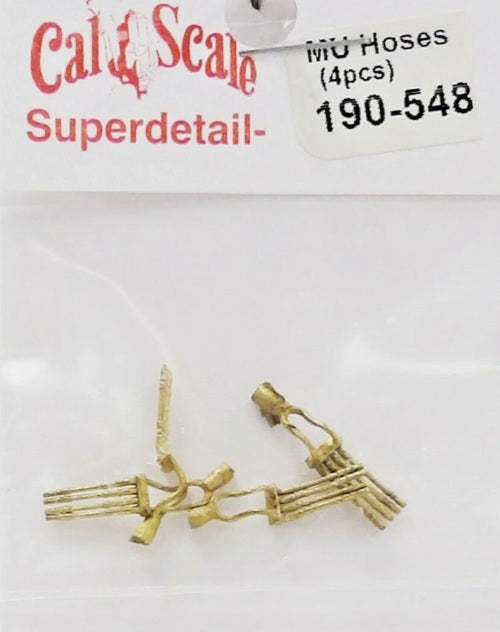 Cal Scale 190-548 HO Scale Line MU Cables Brass castings (Pack of 4)
