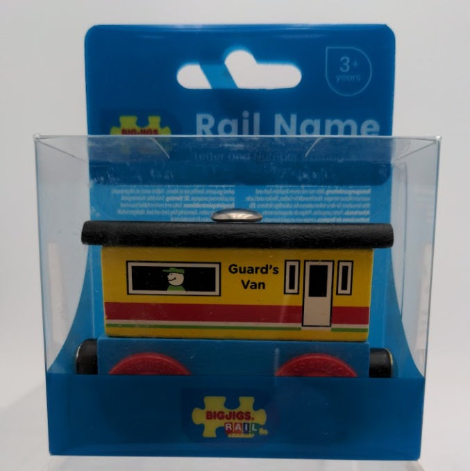 Big Jig Rails BR128 Rail Name Letter & Number Carriages Guard's Van 3 + Years