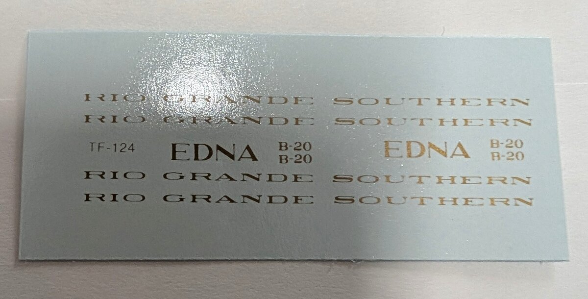 Thinfilm Decals 124 RGS "Edna"