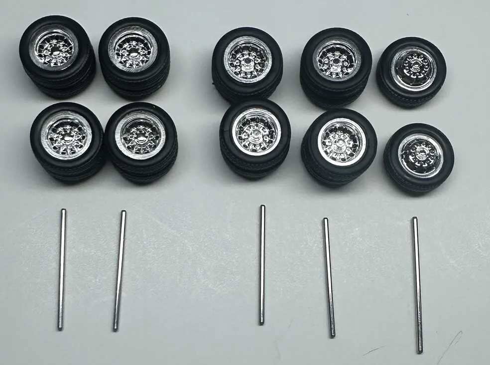 HO Logistics Replicas 18850 HO 1 mm Tractor/Trailer Wheel Set