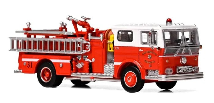Iconic Replicas 87-0649 1:87 SF Fire Dept '74 Ward LaFrance Fire Engine