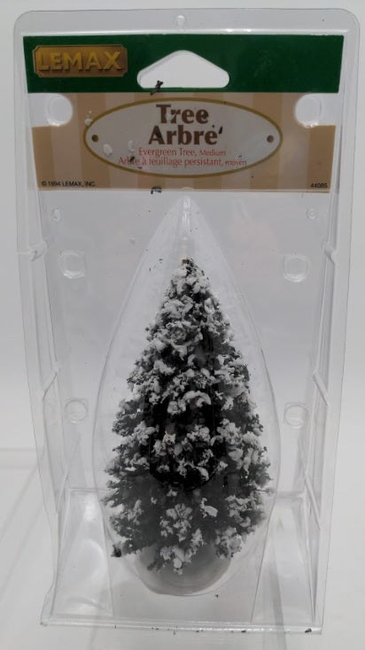 Lemax 44085 Village 6" Evergreen Tree Medium With Snow