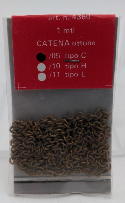 Amati 4360 Brass Chain / 05 Tipo C 1 Meter Lenght