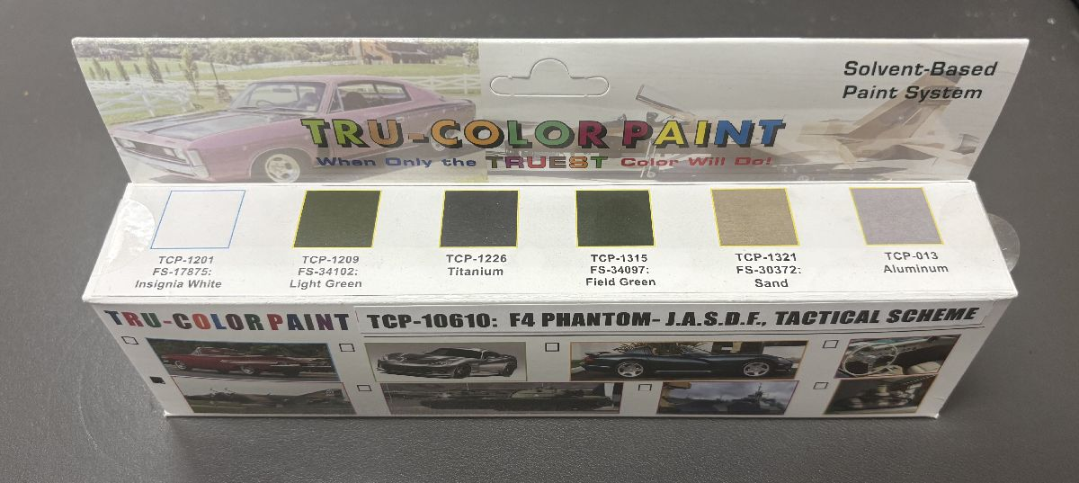 Tru-Color TCP-10610 F-4 Phantom JASDF-Tactical Scheme Acrylic Paint (Set of 6)