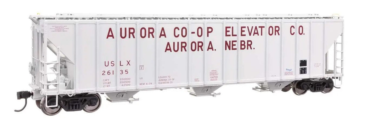Walthers 920-106181 HO Aurora CO-OP USLX 55' Evans 4780 Covered Hopper #26135