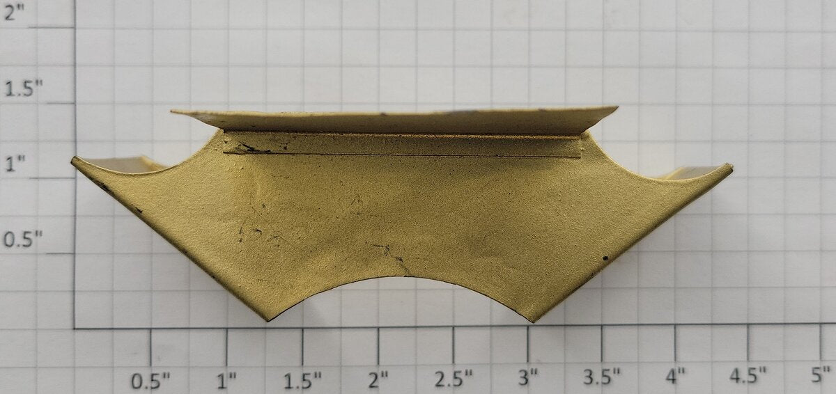 Lionel 5L-2 Prewar Repainted Gold Locomotive Steam Chest Cover