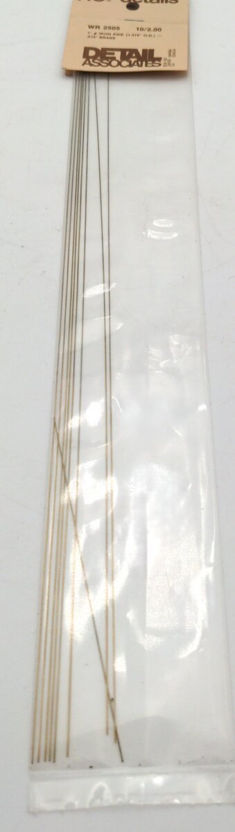 Detail Associates WR-2505 1" Iron Pipe-.015 Brass