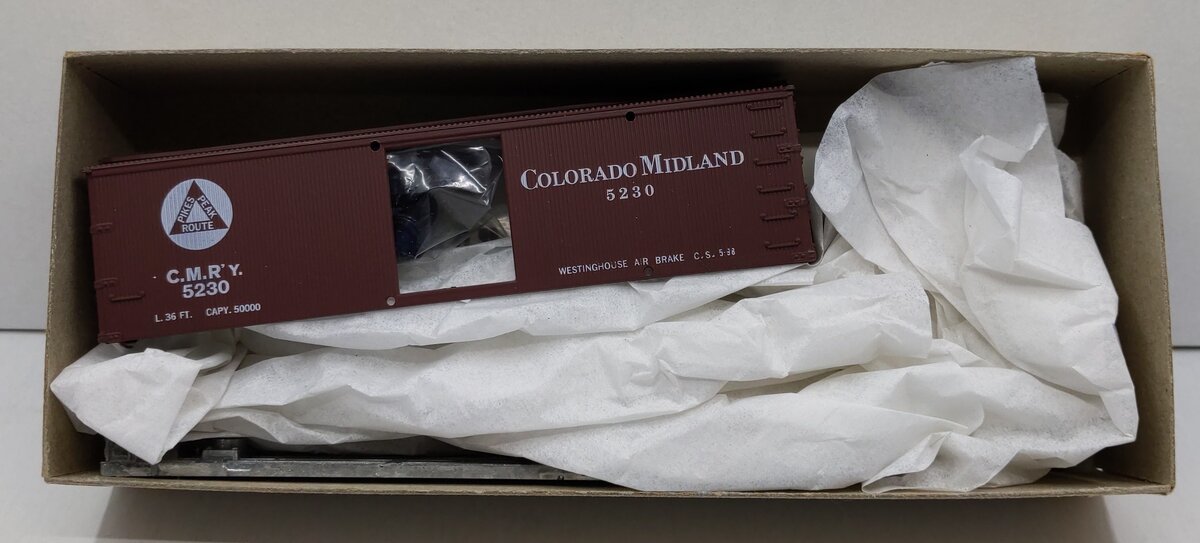 Athearn 3063 HO Scale "Old Timer" Colorado Midland Boxcar Kit