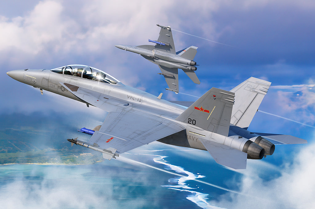 Hobby Boss 85819 1:48 F/A-18F Super Hornet VFC-12 Aircraft Plastic Model Kit