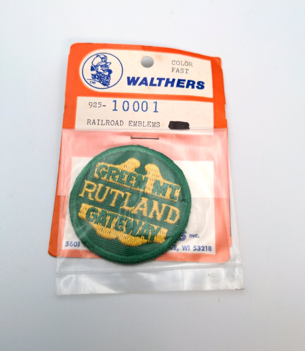 Walthers 925-10001 Green MI Rutland Gateway Railroad Emblems Patch