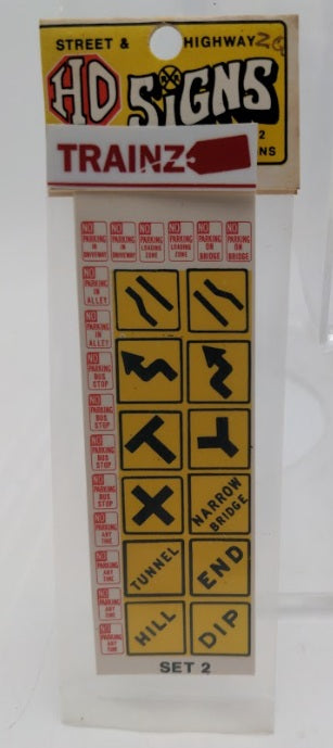 Acme 02 HO By Creative Screen Process Street and Highway Signs (Set of 56)
