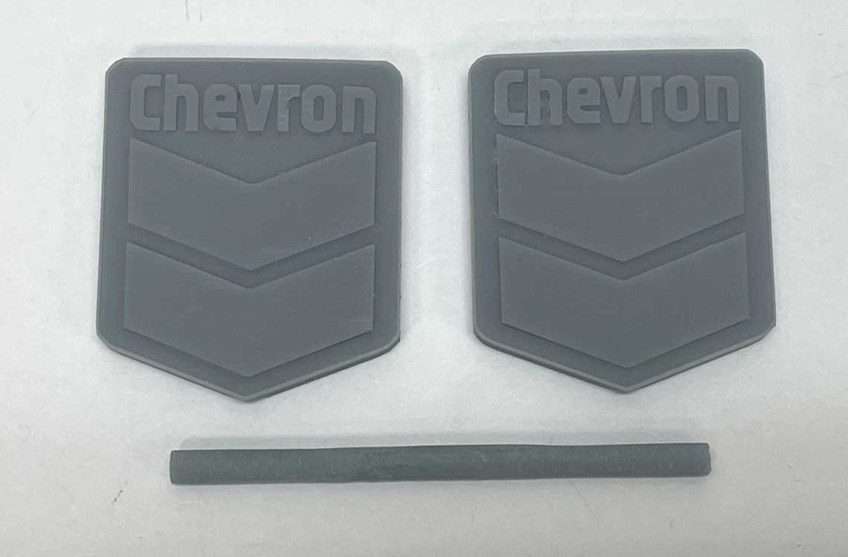 Phoenix Precision Models 31650 HO Unpainted Chevron Gas Sign (Pack of 2)