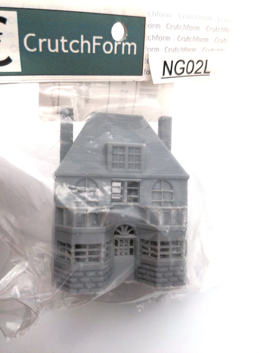 CrutchForm NG02L N Scale 3-D Printed Unpainted 2-Story House