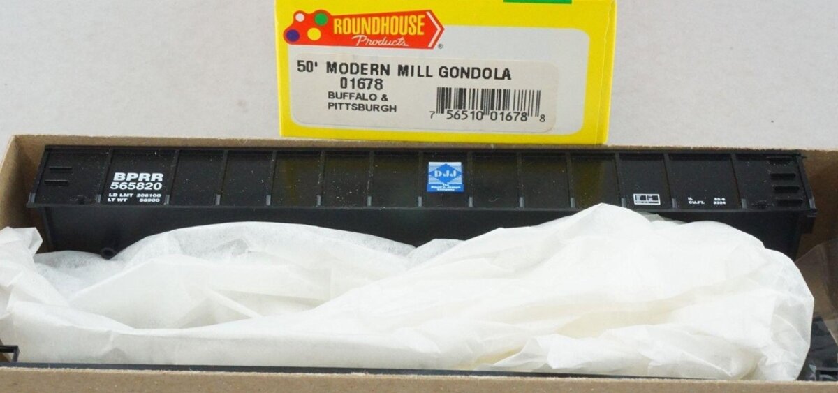 Roundhouse 01678 HO BPRR Buffalo & Pittsburgh 50' Modern Mill Gondola Kit