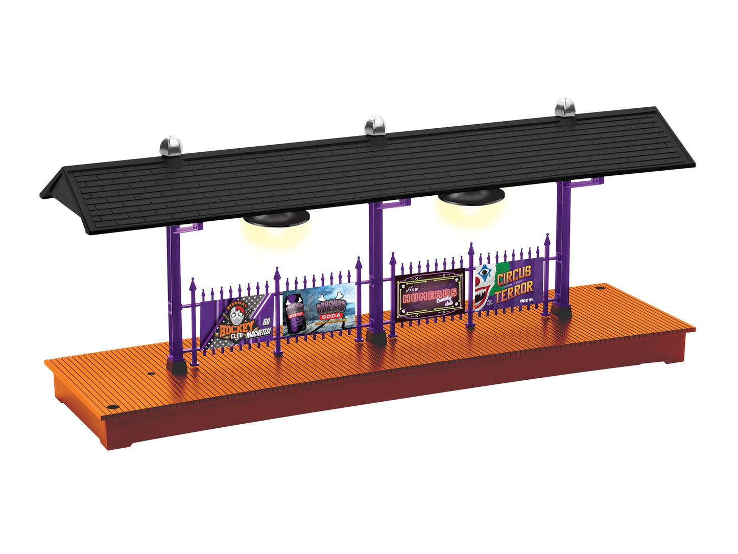 Lionel 2529100 O Assembled Halloween Lighted Station Platform