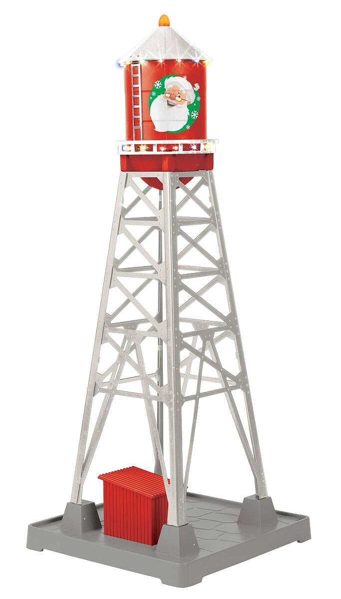 MTH 3090738 O Christmas #193 Industrial Water Tower with LED Lights