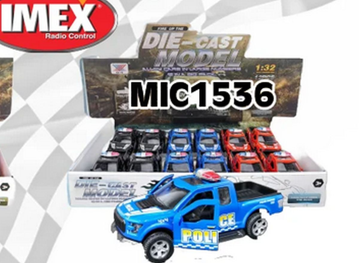 Imex 1536 Pullback Police & Fire Diecast Car