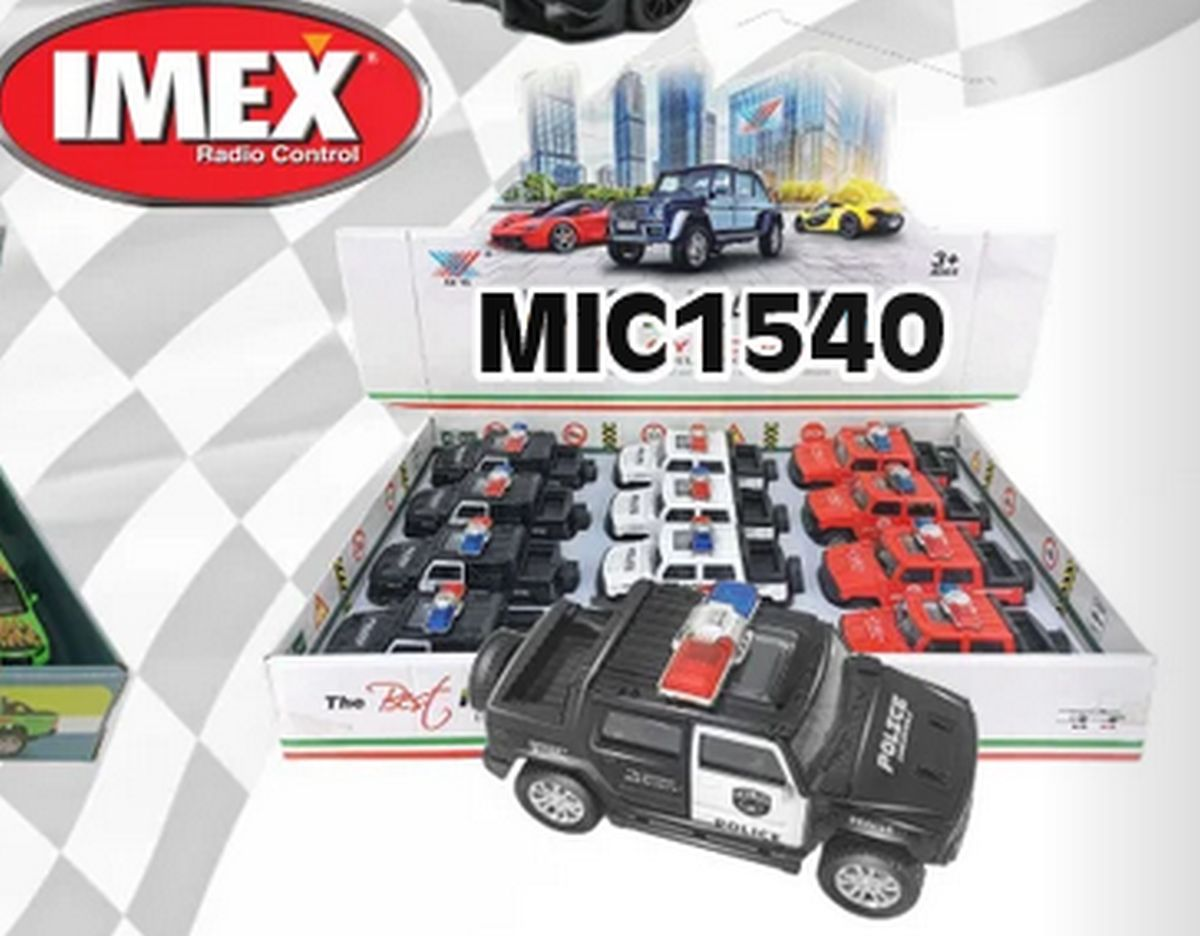 Imex 1540 Pullback Police/Fire Diecast Car