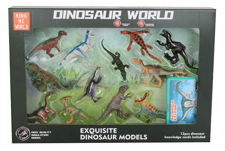 Imex 17210 King Me World Dinosaur World Exquisite Dinosaur Models (Set of 12)