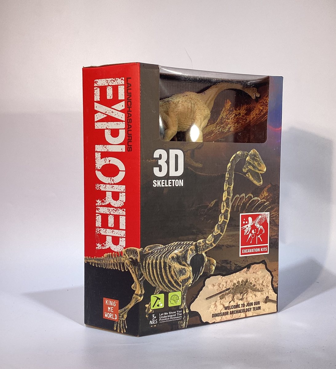 Imex 49022 King Me World Launchasaurus Explorer Brachiosaurus Excavation Kit