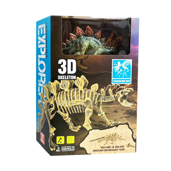Imex 49023 King Me World Launchasaurus Explorer Stegosaurus Excavation Kit