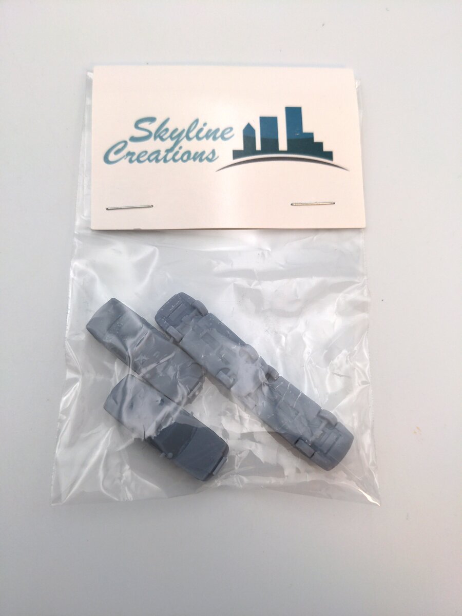 Skyline Creations 3-D Printed Unpainted Car (Pack of 4)