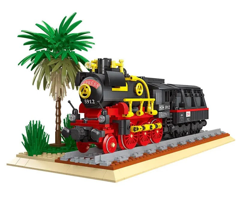 Jiestar 59008 Steam Locomotive Building Blocks