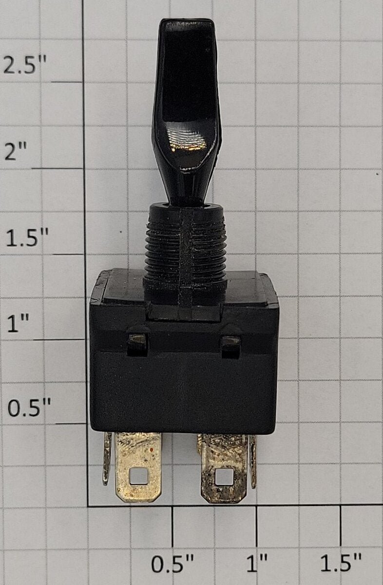 Acme R13-25C 12 Volt 20 Amp Black Paddle Lever Toggle Switch