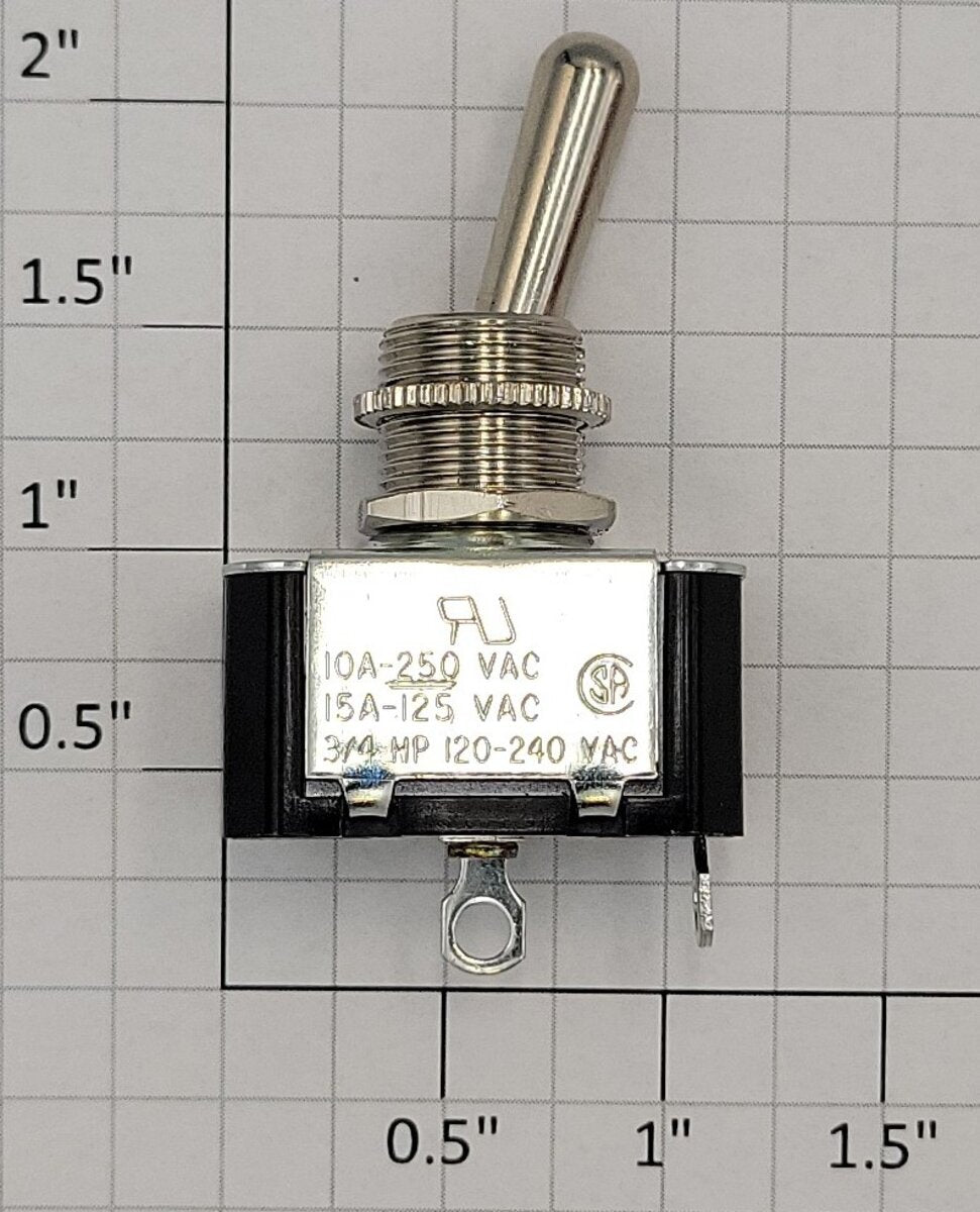 Carling 5-1102 On/Off Toggle Switch 10 Amp @ 250 Vac or 15 Amp @ 125 Vac