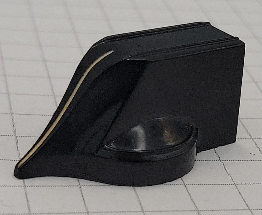 Dakaware 2300C 1/4" Shaft Black Raised Chicken Head Knob with Set Screw