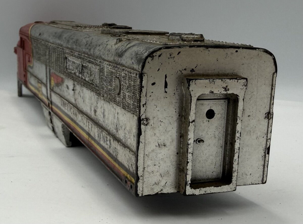 American Flyer 473-12 Alco Chrome / Red Plastic Diesel Shell #473