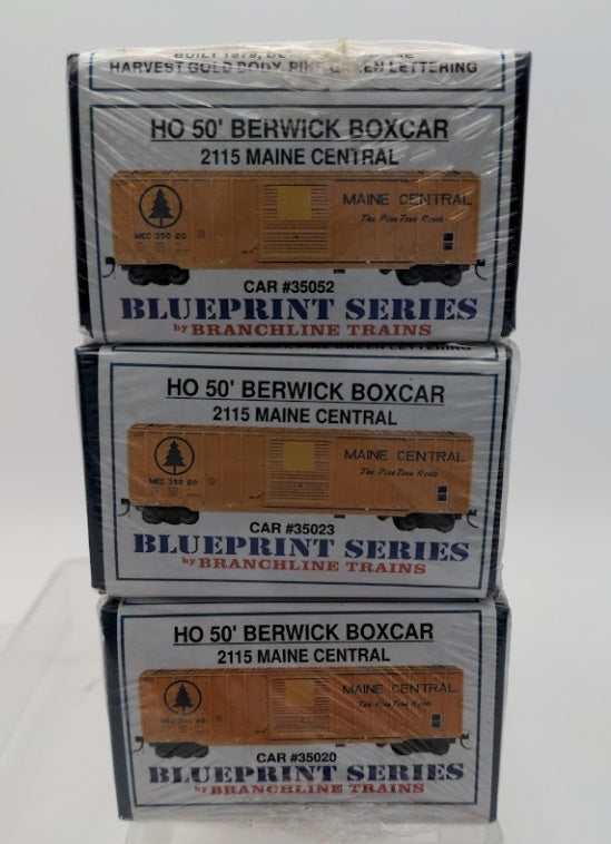 Branchline Trains 2115 HO Maine Central 50' Berwick Boxcar Kit (Pack of 3)