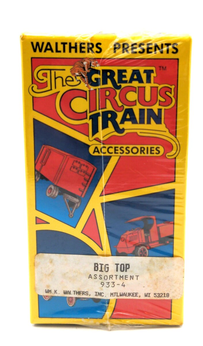 Walthers 933-4 HO The Great Circus Train Big Top Assortment (Set of 5)