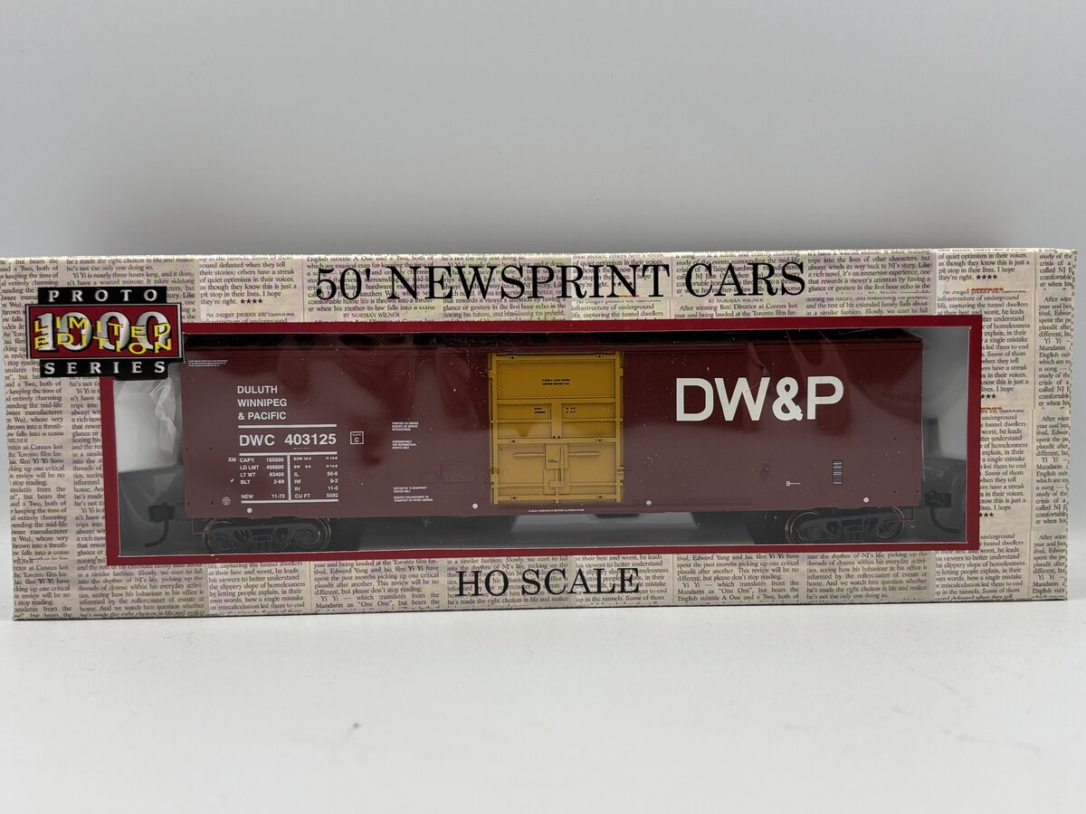 Proto 1000 20210 HO Scale DW&P 50' Newsprint Boxcars