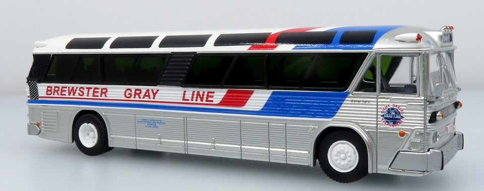 Iconic Replicas 87-0628 1:87 Brewster Gray Line 1964 MCI MC-5A Coach
