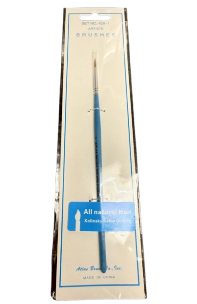 Atlas Brush 428-1 Kolinsky Sable #1 Detail Brush
