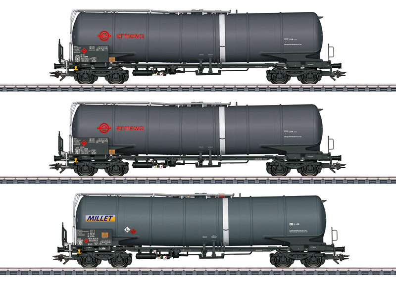 Marklin 47551 HO Ermewa SA, Millet Type Zacns Tank Cars (Set of 3)