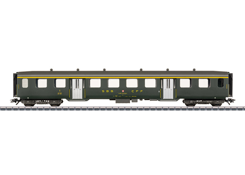 Marklin 43363 HO SBB CFF FFS Lightweight Steel 1st Class Passenger Car