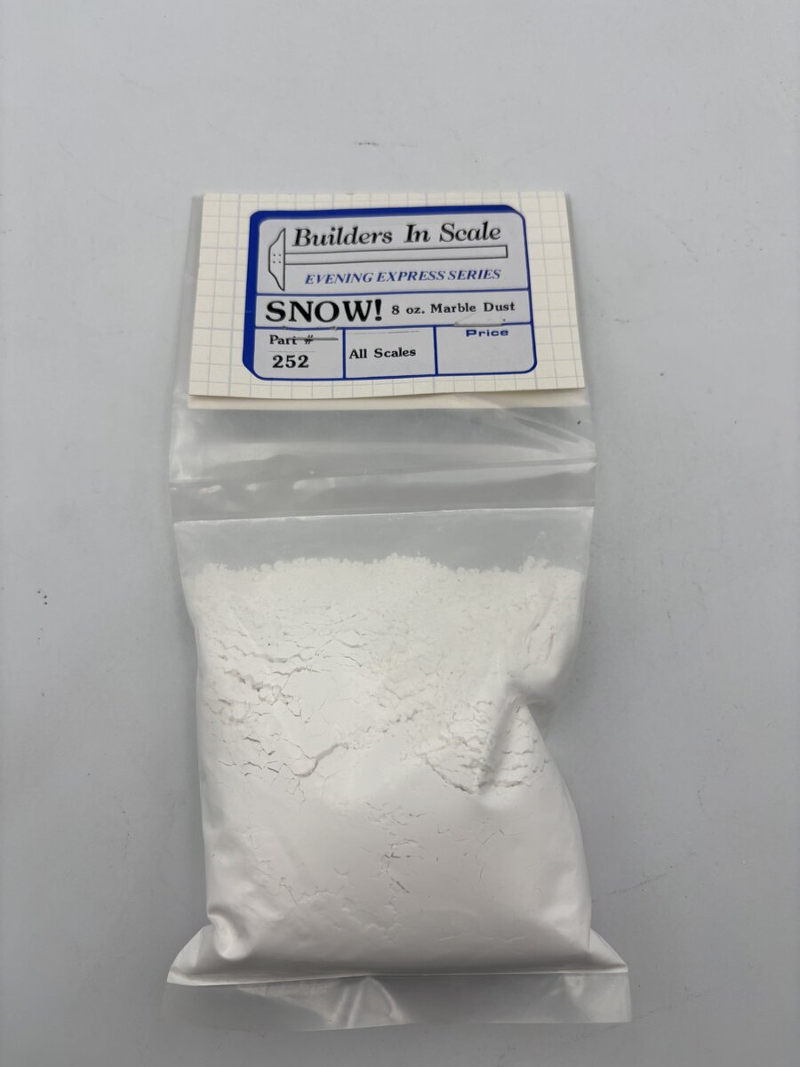 Builders-in-Scale 252 Multi-Scale Snow 8 Oz. Marble Dust