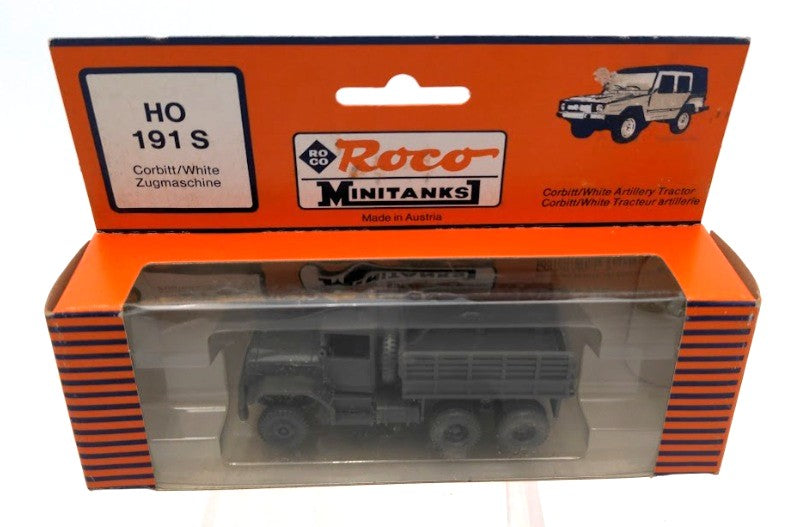 Roco 191S HO Scale MiniTanks Corbitt/White Artillery Military Tractor