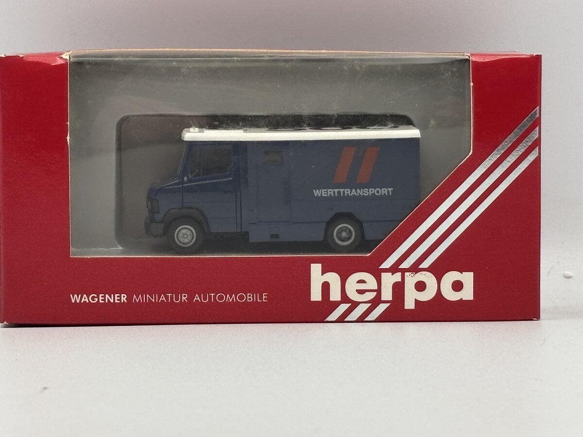 Herpa 4085 HO Werttransport Mercedes-Benz Van Dark Blue